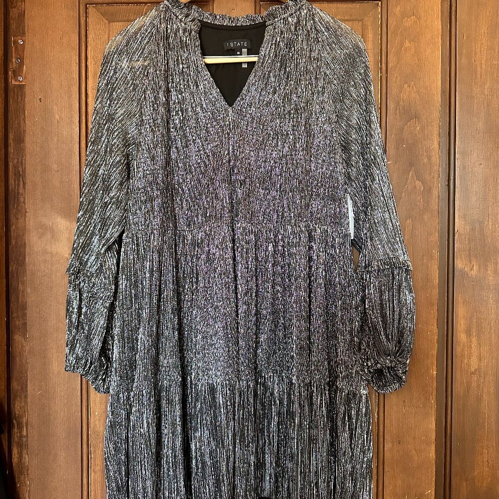 1State NWT silver sparkle dress